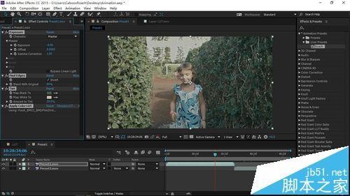 ae调色预设怎么用? AE中使用预设简化调色流程的方法