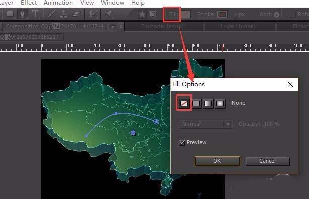 ae地图辐射线效果怎么制作?