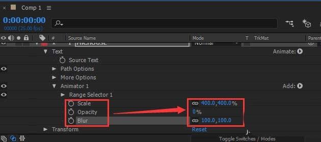 ae文字模糊效果怎么制作? ae模糊文字片头动画制作方法