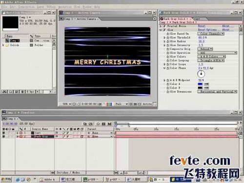 AE制作三维空间感光线