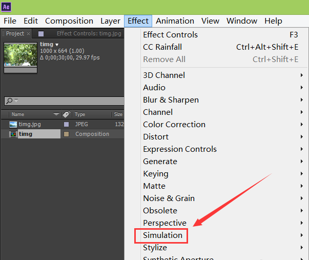 AE怎么给视频添加下雨的特效?