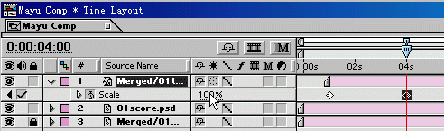 After Effects改变层的Opacity(不透明度)属性