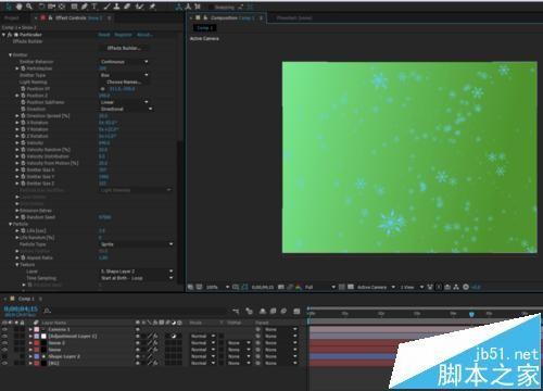 After Effects怎么给视频做下雪效果? ae给视频做特效的教程