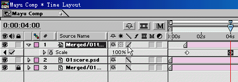 After Effects改变层的Opacity(不透明度)属性
