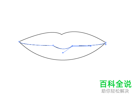 AI软件怎么制作嘴唇标志