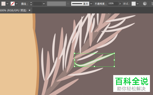 AI中路径描边效果等比例缩放制作教程