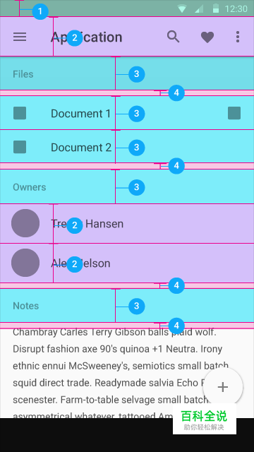 Android设计规范 Material Design-Layout（2 度量与边框）