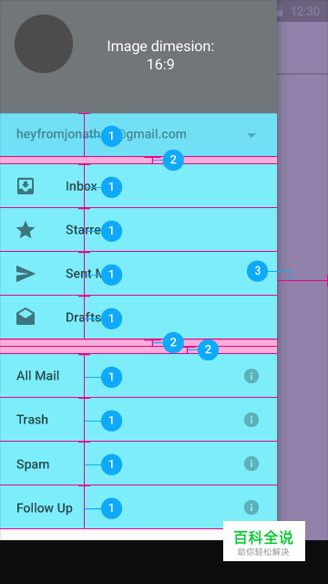 Android设计规范 Material Design-Layout（2 度量与边框）