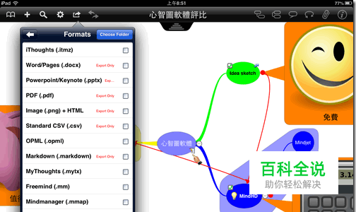 Android, iPad, PC 同步编辑xmind思维导图