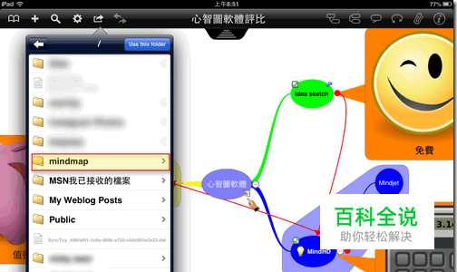 Android, iPad, PC 同步编辑xmind思维导图