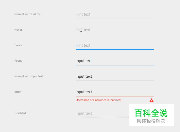 Android设计规范 Material Design-Components(17文本框)