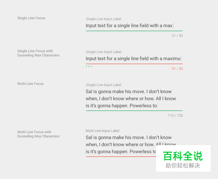 Android设计规范 Material Design-Components(17文本框)