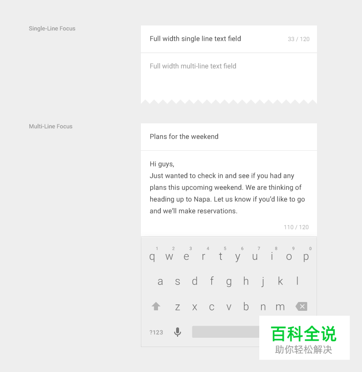 Android设计规范 Material Design-Components(17文本框)