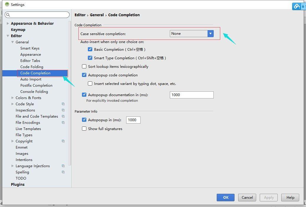 Android studio自动补全代码时怎么设置区分大小写?