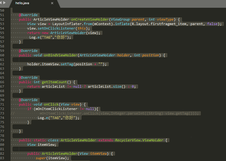 AndroidStudio项目内外代码怎么进行对比?