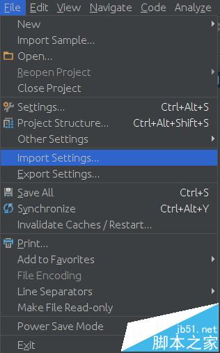 Android Studio怎么导出设置?