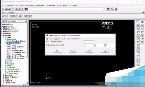 Ansys中怎么创建线条?