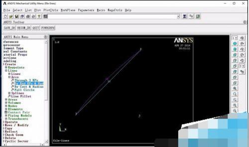 Ansys中怎么创建线条?