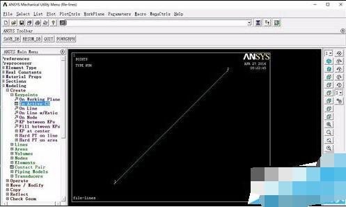 Ansys中怎么创建线条?