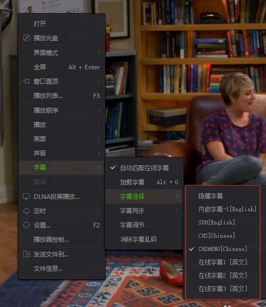 爱奇艺播放器怎么切换视频字幕?