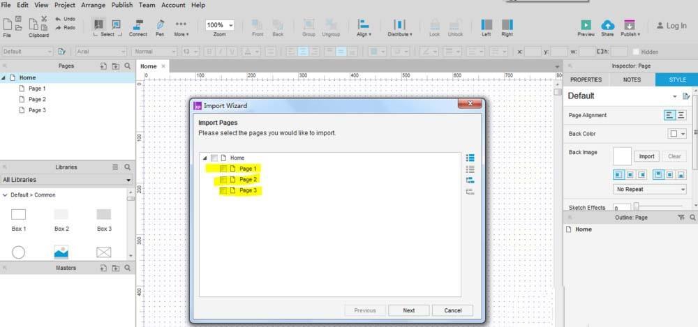Axure RP8怎么导入RP文件? Axure导入本地RP文件的教程