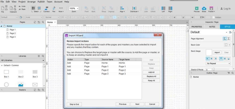 Axure RP8怎么导入RP文件? Axure导入本地RP文件的教程