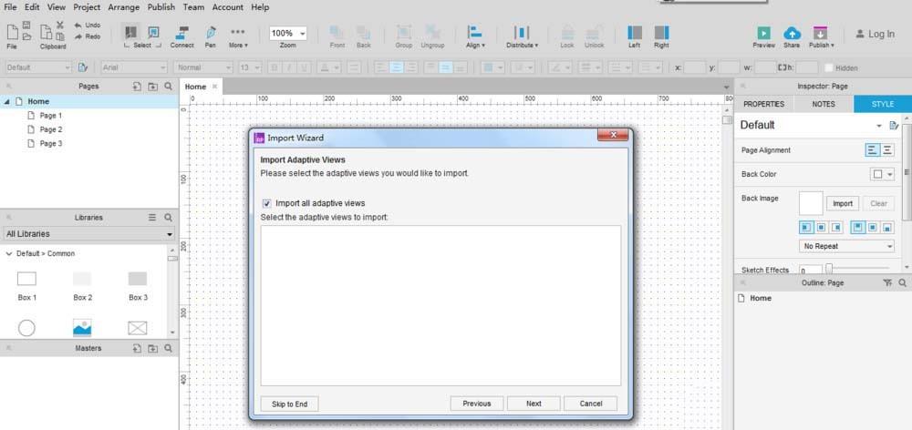 Axure RP8怎么导入RP文件? Axure导入本地RP文件的教程