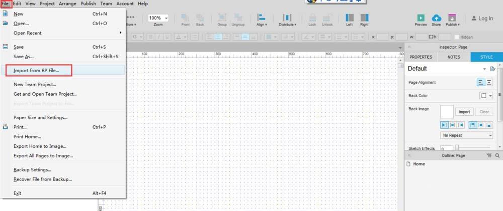 Axure RP8怎么导入RP文件? Axure导入本地RP文件的教程