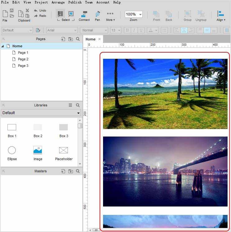 axure怎么制作图片自动播放的效果?