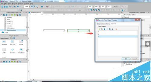 Axure中怎么为网站制作联动下拉菜单?