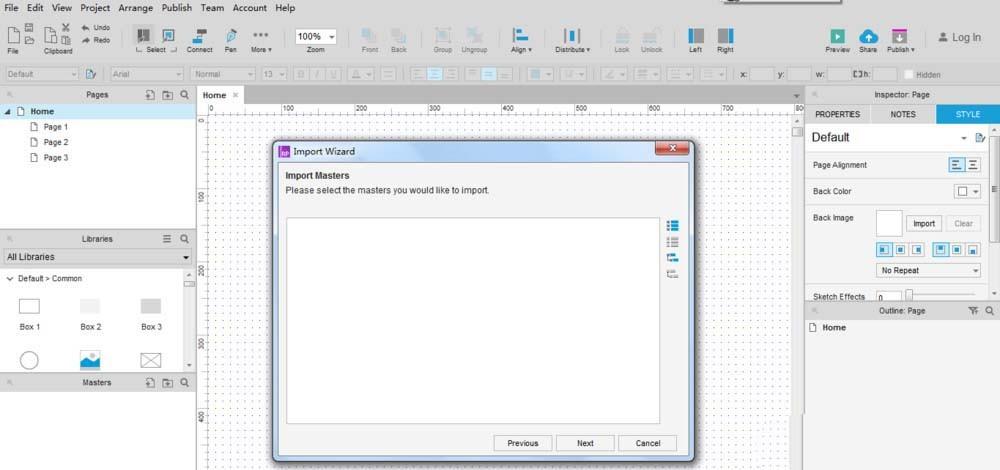 Axure RP8怎么导入RP文件? Axure导入本地RP文件的教程