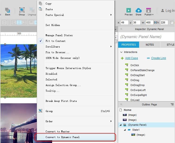 axure怎么制作图片自动播放的效果?