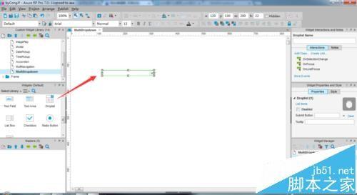 Axure中怎么为网站制作联动下拉菜单?