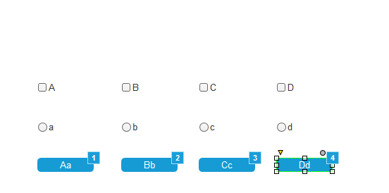 Axure RP 8怎么利用按钮控制单选框和复选框?