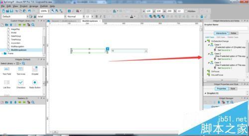 Axure中怎么为网站制作联动下拉菜单?