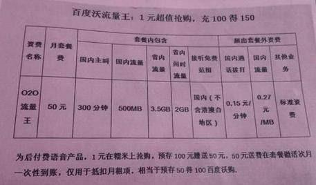 百度沃流量王是什么?中国联通推出的百度沃流量王资费详情介绍