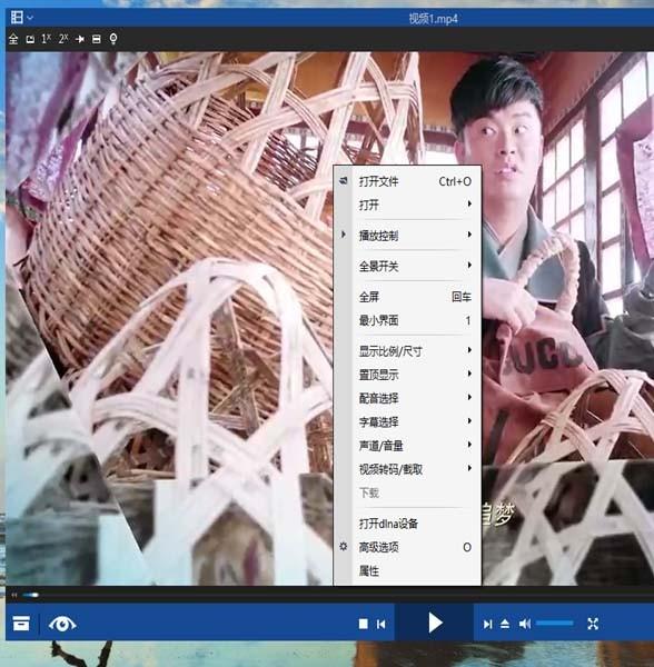 暴风影音视频怎么调节比例和和翻转?