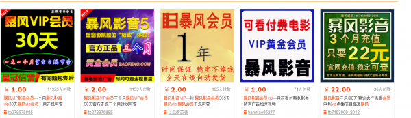 暴风影音vip会员网上多少钱