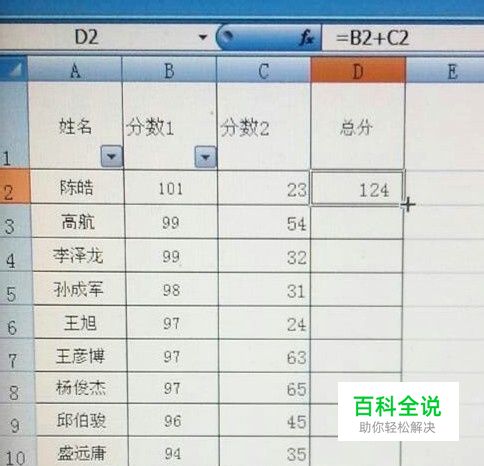 表格中简单的求和公式应用