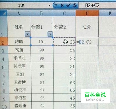 表格中简单的求和公式应用