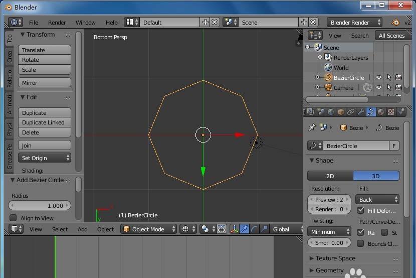 blender怎么创建正多边形的立体图形?