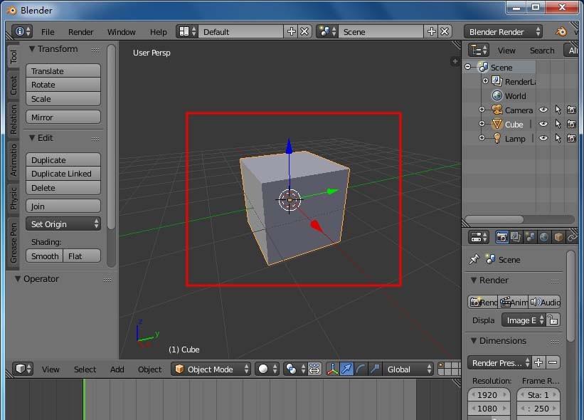 blender怎么旋转模型?