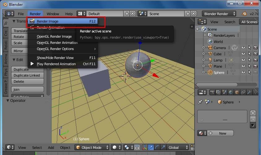blender物体不想渲染该怎么隐藏?