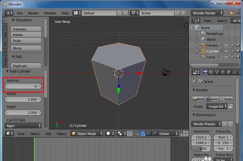 blender怎么创建正多边形的立体图形?