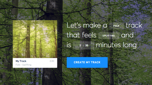 帮你在线快速生成音乐素材的JUKEDECK