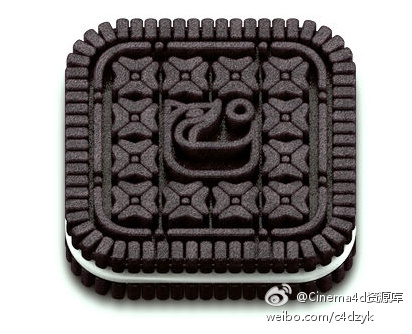 C4D怎么打造奥利奥图标