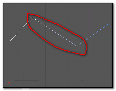 C4D贝塞尔曲线的两点怎么放到同一水平直线上?