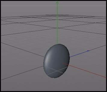 c4d怎么把球体压扁?
