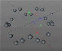 C4D怎么制作规律的跳动的小圆球动画?