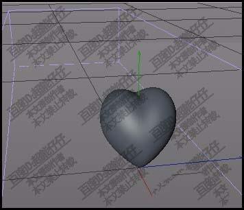 c4d怎么制作立体的心形模型?